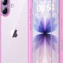 TAURI for iPhone 17 Case, Anti-Yellowing with Screen Protector, Military-Grade Protection Shockproof Slim Phone Case for iPhone 17, Pink