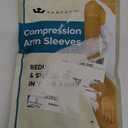 KEMFORD Compression Lymphedema Arm Sleeves for Women - 20-30 mmHg, 1 Pair, Black, XXL - Medical Arm Brace for Swelling, Edema, Circulation