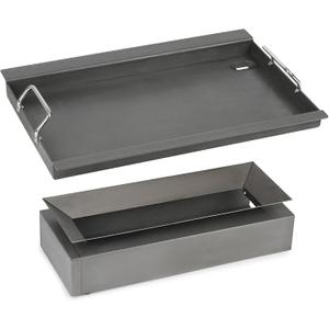 Stanbroil Flat Top Griddle Insert with Heat Manifold Kit for Masterbuilt Gravity Series 560 Grill and Smoker MB20040220 MB20041020