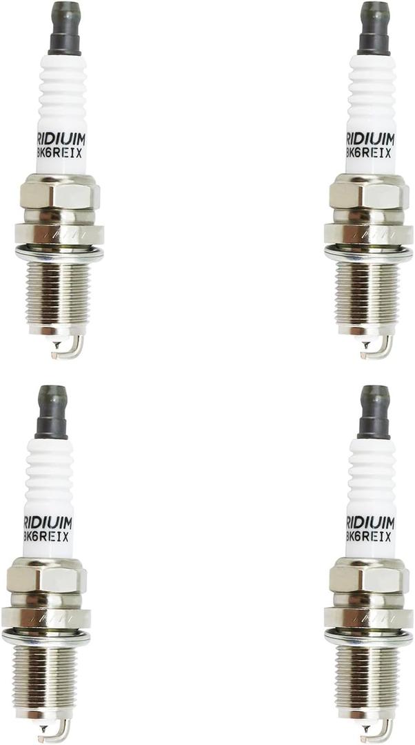 6418 BKR6EIX Iridium Spark Plugs BKR6EIX 4 PCS for BMW 320i & Mercedes-Benz C32 AMG & Nissan Pathfinder & Volkswagen Passat & Cadillac CTS & Volvo XC90 & Porsche 911, XP3923 XS3923 6458 3539 BKR6EVX