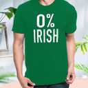 MAIHUN Mens St Patricks Day Shirts St Paddys Four Leaf Clover Shirt Shamrock Irish Holiday Tshirt (Green, L)
