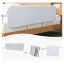 Q-MIULIKE Baby Bed Rail for Toddlers Portable Foldable 27 Height Adjustable Travel Toddler Bed Rails Easy to Install Suitable for Full King Queen Twin Bed Sizes (Grey 105cm, 1 Piece)