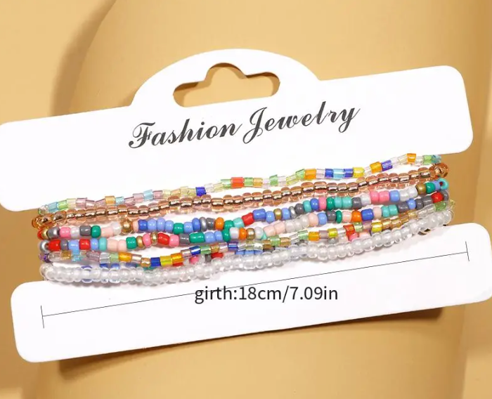 BRACELETS VERY COLORFUL SET 7P
