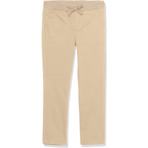 French Toast Girls Pull-On Pant (8, Khaki)