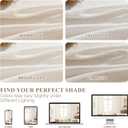 Joywell Natural Linen Curtains 90 Inches Long for Living Room 2 Panels Boho Cream Privacy Light Filtering Semi Sheer Curtain for Bedroom Farmhouse Neutral Drapes Window with Back Tab 52x90 Inch