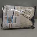 Textured Drop Cloth Curtains 102 Inches Long 2 Panels Oatmeal Cream, Light Filtering Privacy Sheer Curtains That Let Light in Country Linen Blend Pleat Memory Shape Curtain with Hooks Bedroom Living