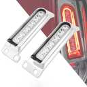 HDBUBALUS LED Saddlebag Support Inserts Auxiliary Fender Light Filler Panel Brake Tail Lights Fit For Harley Electra Glide Road King Ultra Limited 2014-2024 Chrome Housing Clear Lens