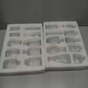 Glass Bud Vase Set of 20 - Small Vases for Flowers in Bulk - Assorted Vintage Crystal Vases for Flowers, Table Centerpieces (Clear, 20 Pcs)