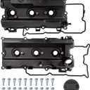 Pair Engine Valve Cover Compatible with Nissan Xterra 2005-2015, Pathfinder 2005-2012, Frontier 2005-2019, NV1500 NV2500 NV3500 2012-2019 4.0L V6 Replace# 13264-EA200