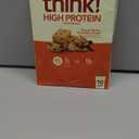 think! Protein Bars, High Protein Snacks, Gluten Free, High Fiber, Peanut Butter Chocolate Chunk, 10 Count BBD:01-07-26