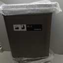 simplehuman 45 Liter / 12 Gallon Rectangular Kitchen Step Trash Can with Soft-Close Lid, Grey Plastic