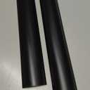 D-Line Half Round Cord Hider, Patented Cable Cover, Hide TV Wall Mount Wires, Raceway for Cords, Decorative Wire Covers, Paintable, Adhesive Cable Concealer - 2X 1.18in W x 0.59in H x 39in L - Black