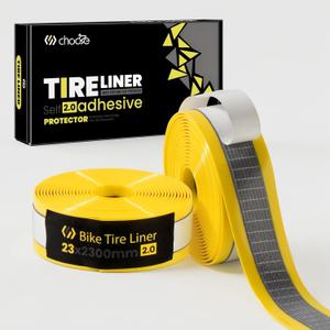 Chooee Self Adhesive Bike Tire Liner, 23mm Bicycle Inner Tube Flat Protector for 28 inch MTB/ Mountain Bike, Anti-Puncture Proof Tire Liner for 700c Road/ Gravel Bicycle