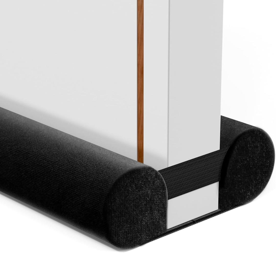 BKSAI Under Door Draft Stopper, 28-32in, Black