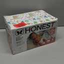 The Honest Company Clean Conscious Diapers for Delicate Skin, Up to 100% Leakproof Hypoallergenic Fragrance-Free Baby Diapers, Gender Neutral Prints, Club Box, Size 1 (8-14 lbs), 78 Count