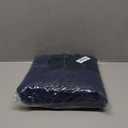 Smiry Luxury Chenille Toilet Rugs U-Shaped 20x20, Soft Absorbent Non-Slip Contour Bathroom Rugs for Toilet, Machine Washable Contoured Bath Mats, Navy Blue