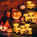 12-Pack Waterproof -Flameless Led CandlesRemote Control and Timer Functions for Halloween and More Decorations3 Sizes