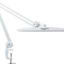 Bemelux 24W LED Desk Lamp with Clamp, 5 Dimming Modes, 5 Color Temperatures up to 6000K, 2200 Lumens High Brightness Working Lamp with 182 Pcs LED(White, CCT)