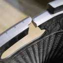 Mind Reader 60L Slim Laundry Hamper, Clothes Basket, Lid, Wicker Design, Plastic, 17.65"L x 13.75"W x 24.15"H, Black