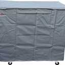 Waterproof 80-100 Qt Rolling Cooler Cart Cover Fits Most Patio Ice Chest Party Cooler Upto 43L x 22W x 32H inch-Grey