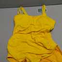 Eomenie One Piece Swimsuit for Women Tummy Control Ruched Bathing Suit Push Up Slimming Swim Suit Double Straps Swimwear Size S