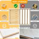 Golener Stone Drying Mat for Kitchen Counter, Dish Drying Pad with Bamboo Rack, Super Absorbent Diatomaceous Earth and Drying Rack, Multi-purpose Quick Drying Mat Rack for Kitchen,16x12,Marble White