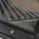 Electric Fireplace Heater 22 in Freestanding Fireplace Stove Infrared Fireplace RealSmart with 3D Flame Effect Remote Control, Timer, Overheating Protection Heater for Indoor Use Black (Christmas Red)