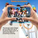 Misscase for iPhone 17 Air Magnetic Case,[Military Drop Protection] Clear Hard Plastics Cover, Camera Lens Protector,Compatible with MagSafe,Anti Yellowing Full Protection Cases-Orange