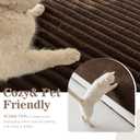 MYSKY HOME 100% Waterproof Couch Cover, Couch Covers for Dogs, Non Slip Couch Covers for Sectional Sofa, Couch Cover for 3 Cushion Sofa, Sofa Covers Washable Dog Bed Cover, Chocolate, 35"x70.9"