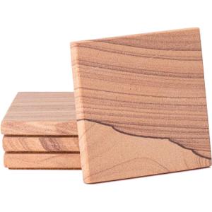 Thirstystone Sandstone Cinnabar Coasters (4" square)