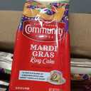 Community Coffee Mardi Gras King Cake Flavored 72 Ounce, Medium Roast Ground Coffee, 12 Ounce (Pack of 6)