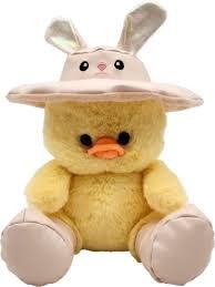 Holiday Home Spring Raindrop Chick With Hat Plush Pink