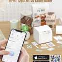 3 x HPRT Thermal Labels for T20/T260LR, 1.57" x 0.79"(40x20 mm) Waterproof Sticker Paper, Color Thermal Tape for HPRT T260LR Label Maker, 290 Labels/Roll, Green