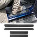 Door Sill Guard Fits for 2024-2026 Toyota Tacoma Door Entry Protector Double/Crew Cab Door Sill Cover Compatible with Tacoma Accessories Anti-Slip Front & Rear 4PCS