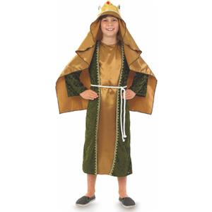 fun shack Kids Wise Men Costume, Three Kings Outfit, Wiseman Attire for Halloween, Christmas, Dress Up Events (X-Large, Gold)
