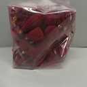 Velvet Christmas Ornaments Balls Set Hanging Balls for Xmas Tree Decorations Burgundy 50Pcs