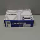 2.4G Wireless Game Controller Set, Dual Gamepad with USB Receiver, White and Black, Classic Game Console Support, 10 Simulator Compatible