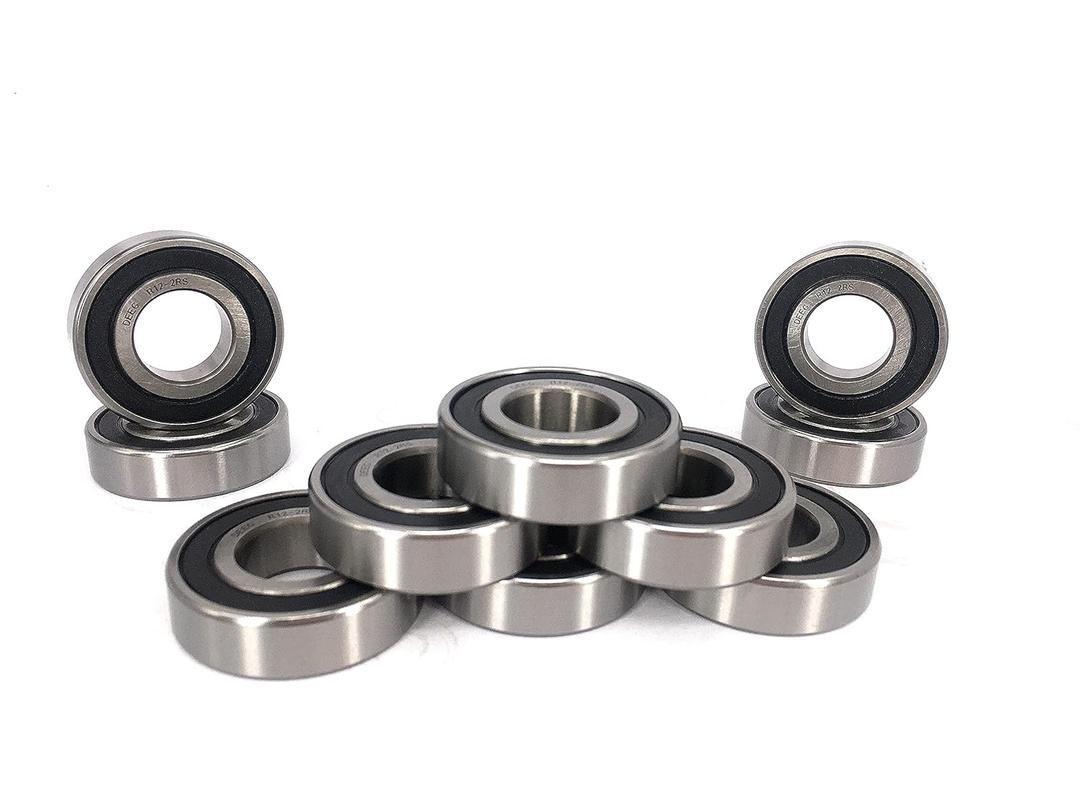 DEEG 10PCS R12 2rs baeing3/4 x1-5/8x7/16 Double Rubber Sealed Ball Bearing