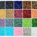 14000Pcs 2.5mm Glass Seed Beads Kit with Large Hole, 28 Colors Uniform Beads for Jewelry Making Supplies, DIY Crafts Bracelets Necklaces Earrings Jewelry Making Kit