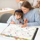 Gannyfer Desk Calendar 2026-2027, 18-Month Large Desk Calendar, Use Now Until March 2027, 22" x 17" Desktop Pad Calendar, with Notes Section, Thick Paper, Large Grid Layout (6 Stickers Included)