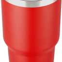 30 oz Tumbler with Lid Stainless Steel Tumblers Vacuum Insulated Cup Reusable Powder Coated Travel Mug Double Wall Leak Proof Portable Cups Keep Cold Drinks for 12 Hours, Burgundy, 1 Pack