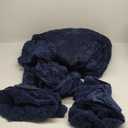 BEDELITE Fluffy Comforter Set Queen - Super Soft Warm Sherpa Comforter Navy, Jacquard Checkered Fleece Bedding, 3 Pieces Fuzzy Bed Set for Winter(1 Comforter, 2 Pillowcases)