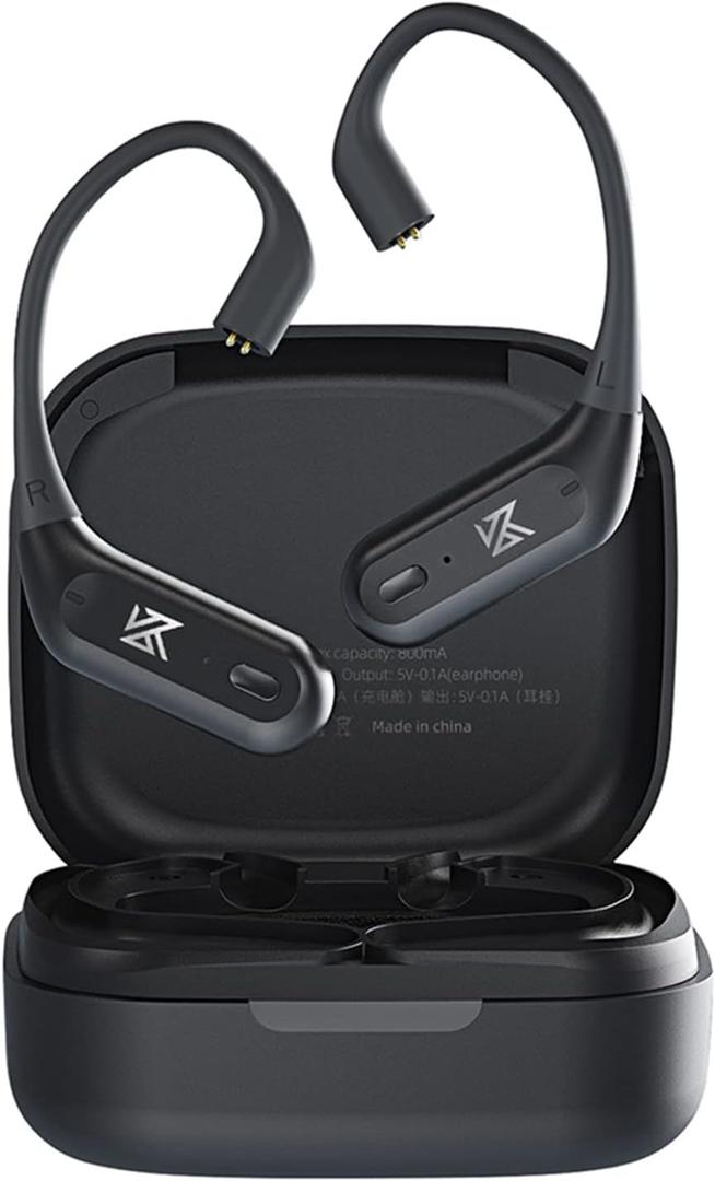 CCA KZ AZ09 PRO Bluetooth 5.2 Module IEM Bluetooth Adapter Waterproof Ear Hook Extra Long Battery Life Cable for KZ ZS10 PRO/ZSN Pro X/ZSN PRO/ZEX PRO/AS16 PRO/Zax/DQ6 Polaris/C12/CRA PRO(C pin)
