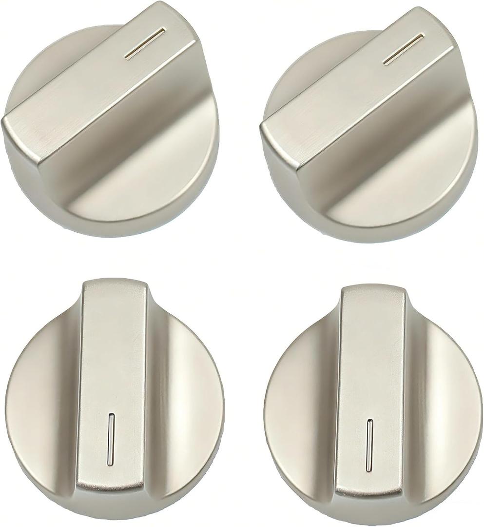 4 Pack Upgraded W11517331 Stove Knobs Replacement for Whirlpool Gas Stove Knobs W11117415 W10850027 W11458840 Compatible with Whirlpool WEE745H0FS0 WEC310S0LS1 WEE515S0LZ1 Oven Top Range Cooktop Knobs
