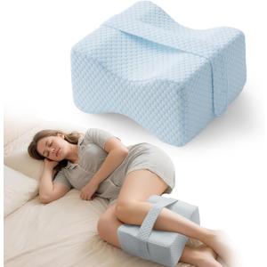 Extra Large Knee Pillow for Side Sleeper - Slow-Recovery Memory Foam Knee Pillow for Hip Pain, Sciatica Relief, & Injury Recovery  Perfect for Tall Individuals and Side Sleepers