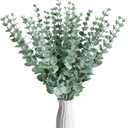 Sukh 24pcs Artificial Eucalyptus Stems - Faux Eucalyptus Branches Decor Fake Eucalyptus Plant artificial eucalyptus leaves for decoration Eucalyptus Bouquet Sprigs Leaves Flowers Greenery Wedding