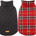 Amazon.com : Kuoser Waterproof Dog Coat, Reversible Dog Jacket for Medium Dogs, Adjustable Durable Doggie Winter Coat Warm Puppy Cold Weather Apparel from Small to Large Breed, Bright Red M : Pet Supplies