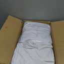 6 Pack 8FT Rectangular Spandex Tablecloth,Wrinkle Resistant Fitted Cover for 96x30 inch Banquet Table Cloth, Washable Stretch Fabric for Party, Events, Wedding, Vendor - White