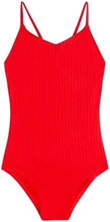 Kanu Surf Girls' Hurricane Beach Sport UPF 50 One Piece Swimsuit S
