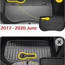 TAPTES for Tesla Model 3 Floor Mats 2020 2019 2018 2017, 6 PCS All Weather Floor Mats Trunk Rear Cargo Liners for Model 3 Accessories 2017-2020 (Before June 2020)